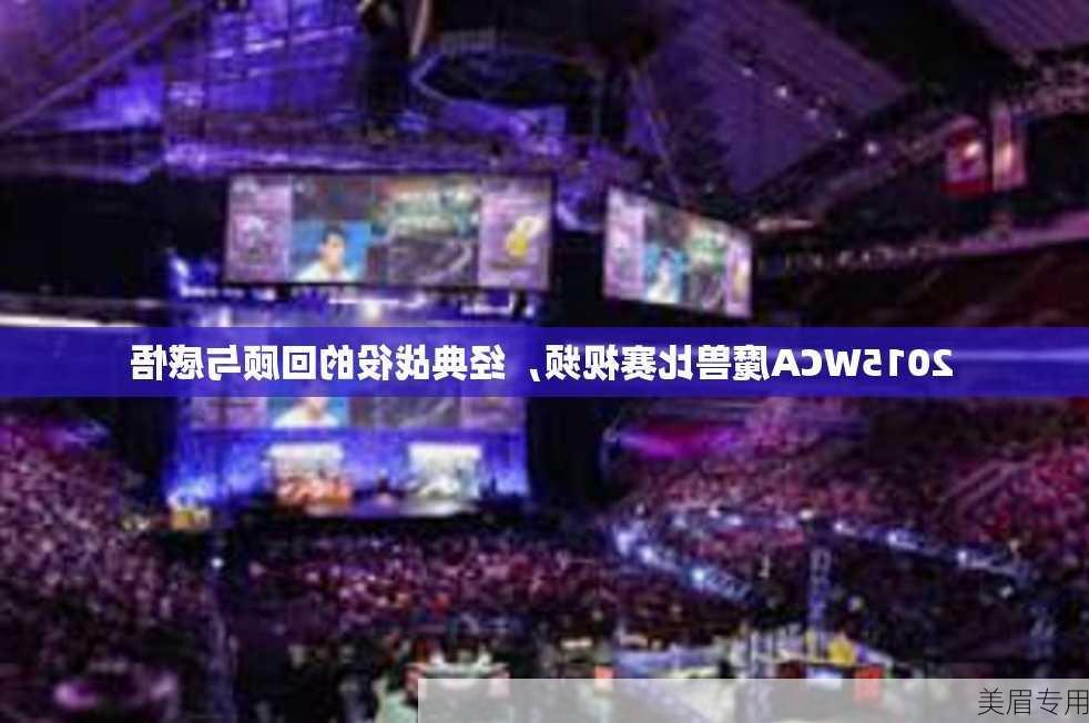 2015WCA魔兽比赛视频，经典战役的回顾与感悟